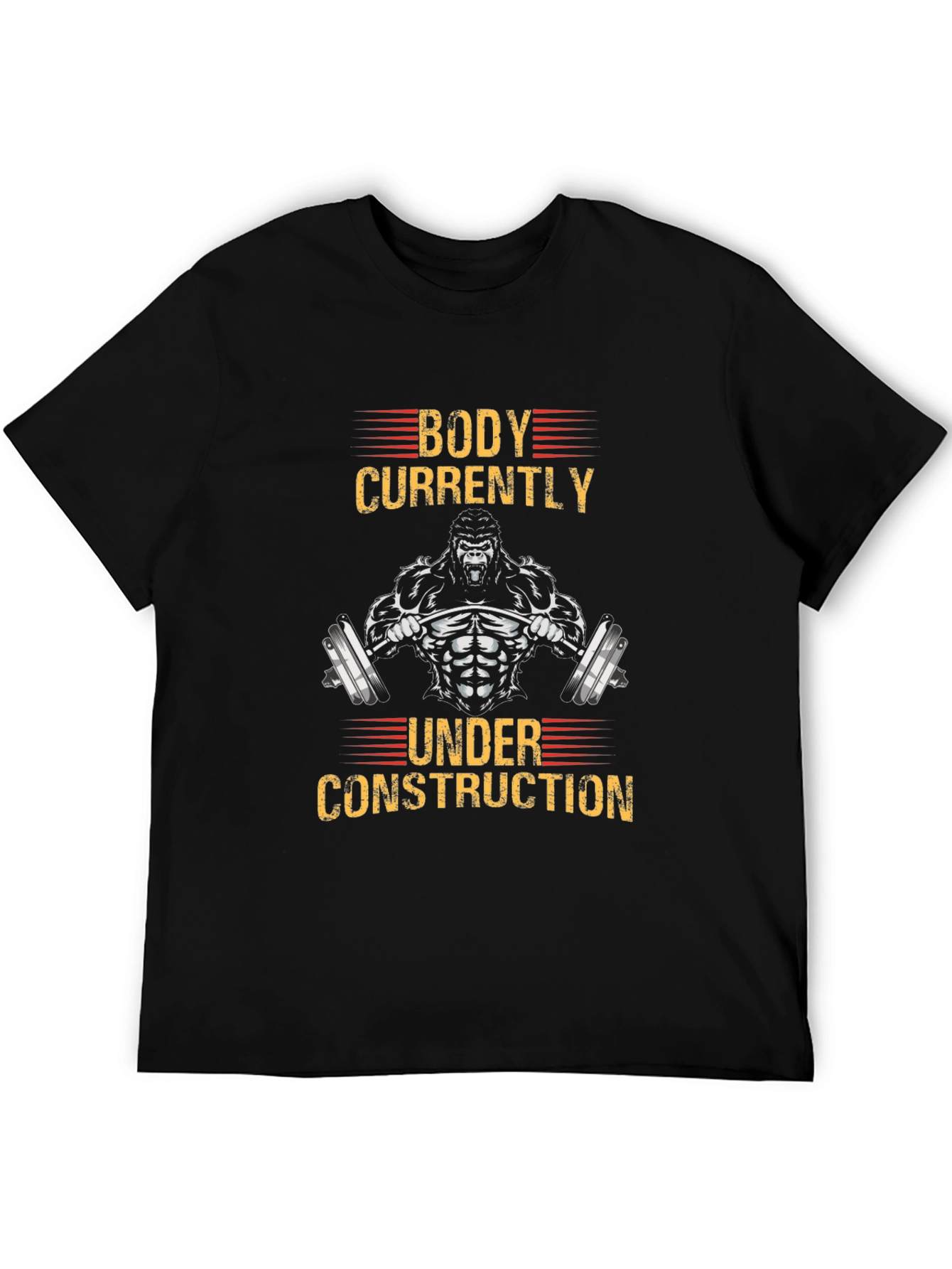 Body Under Construction Mens Graphic T-Shirt