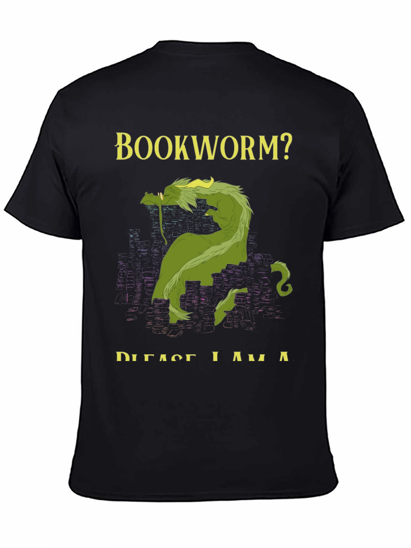 Bookworm? Dragon Graphic T-Shirt - Fantasy Tee