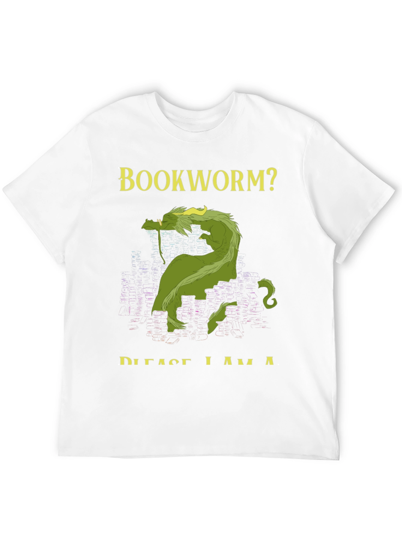Bookworm? Dragon Graphic T-Shirt - Fantasy Tee