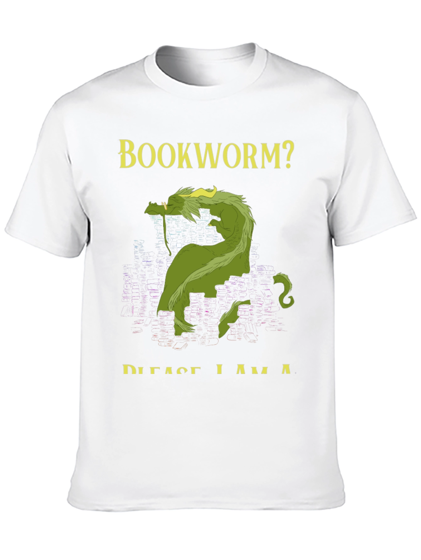 Bookworm? Dragon Graphic T-Shirt - Fantasy Tee