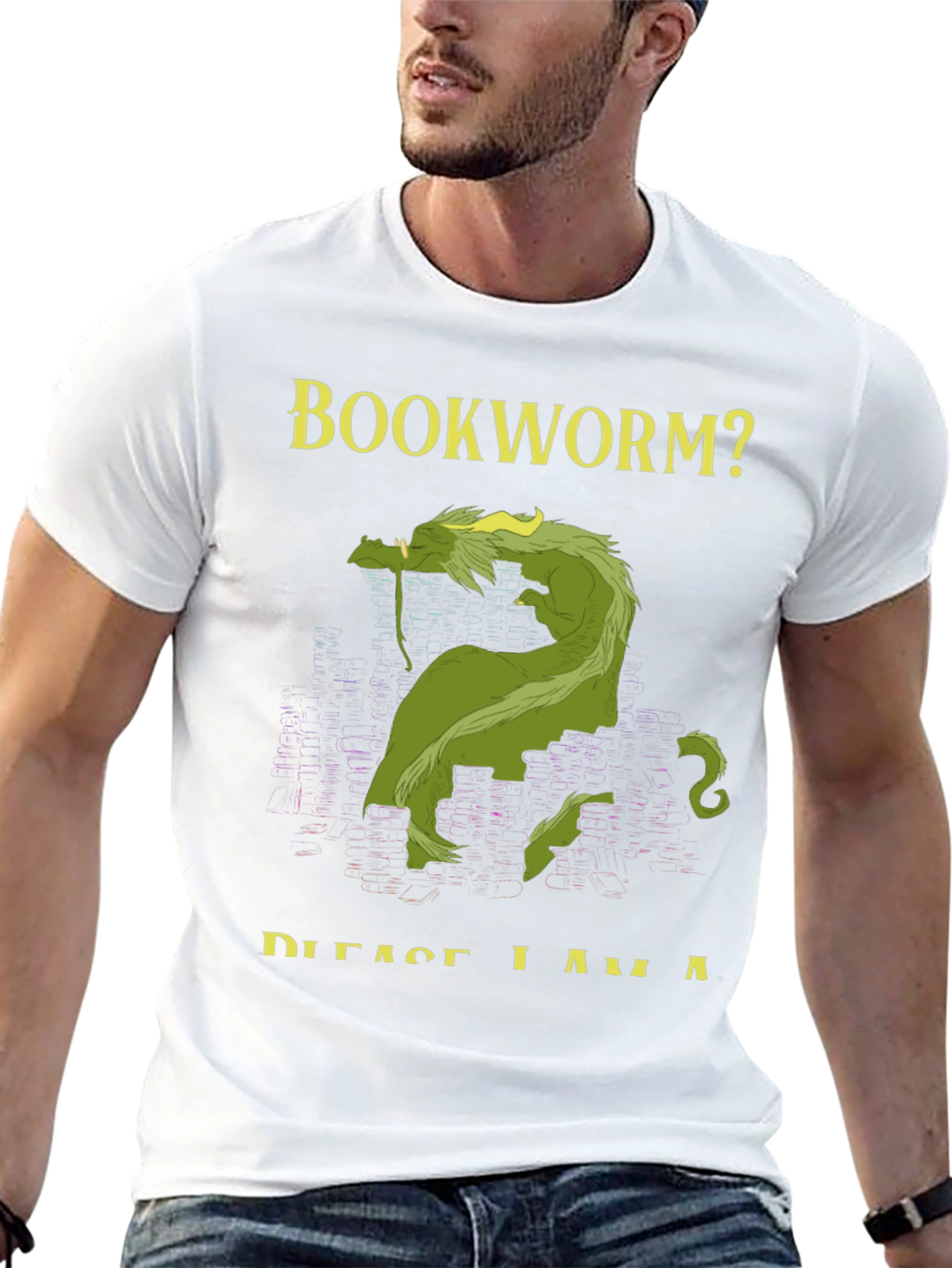 Bookworm? Dragon Graphic T-Shirt - Fantasy Tee