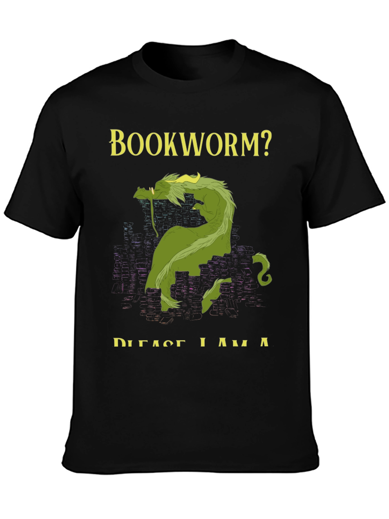 Bookworm? Dragon Graphic T-Shirt - Fantasy Tee