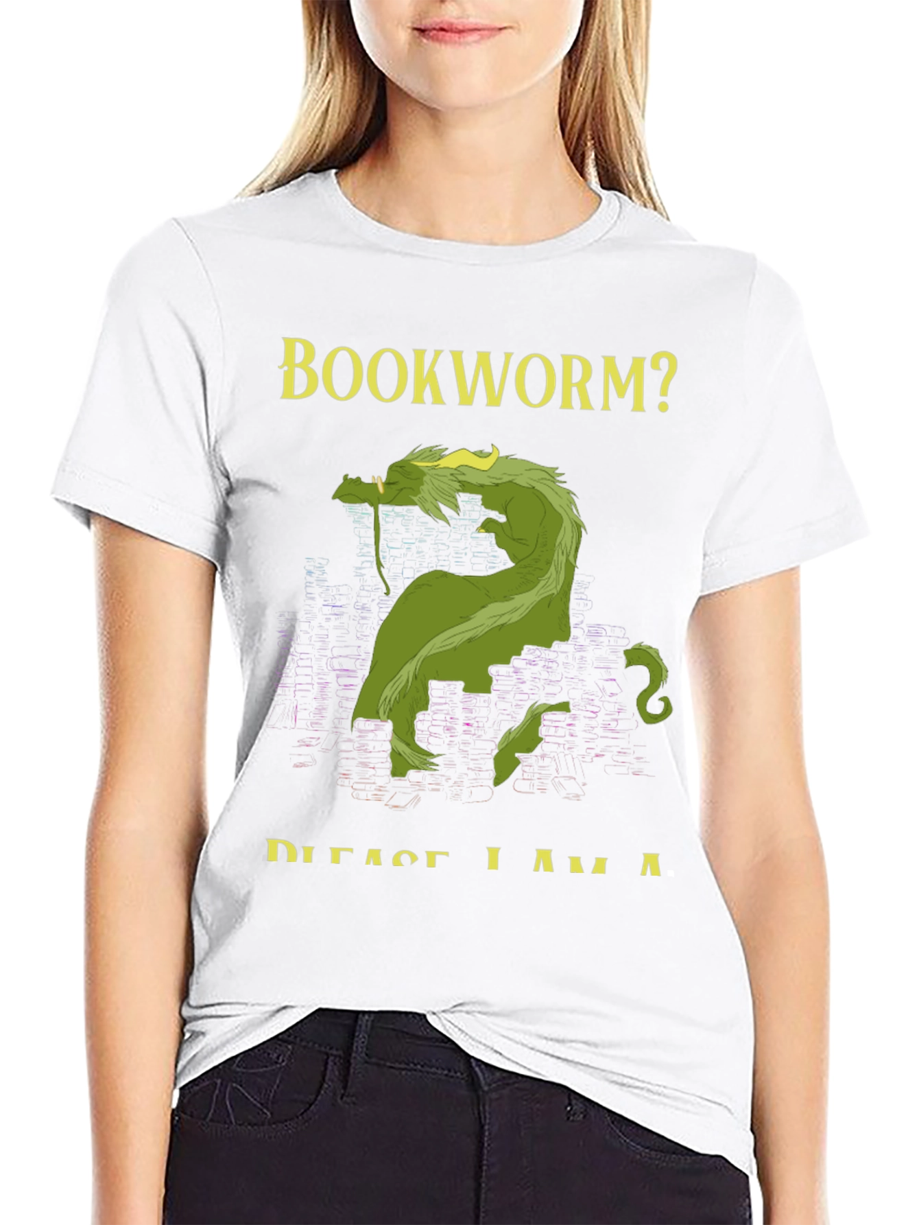 Bookworm? Dragon Graphic T-Shirt - Fantasy Tee