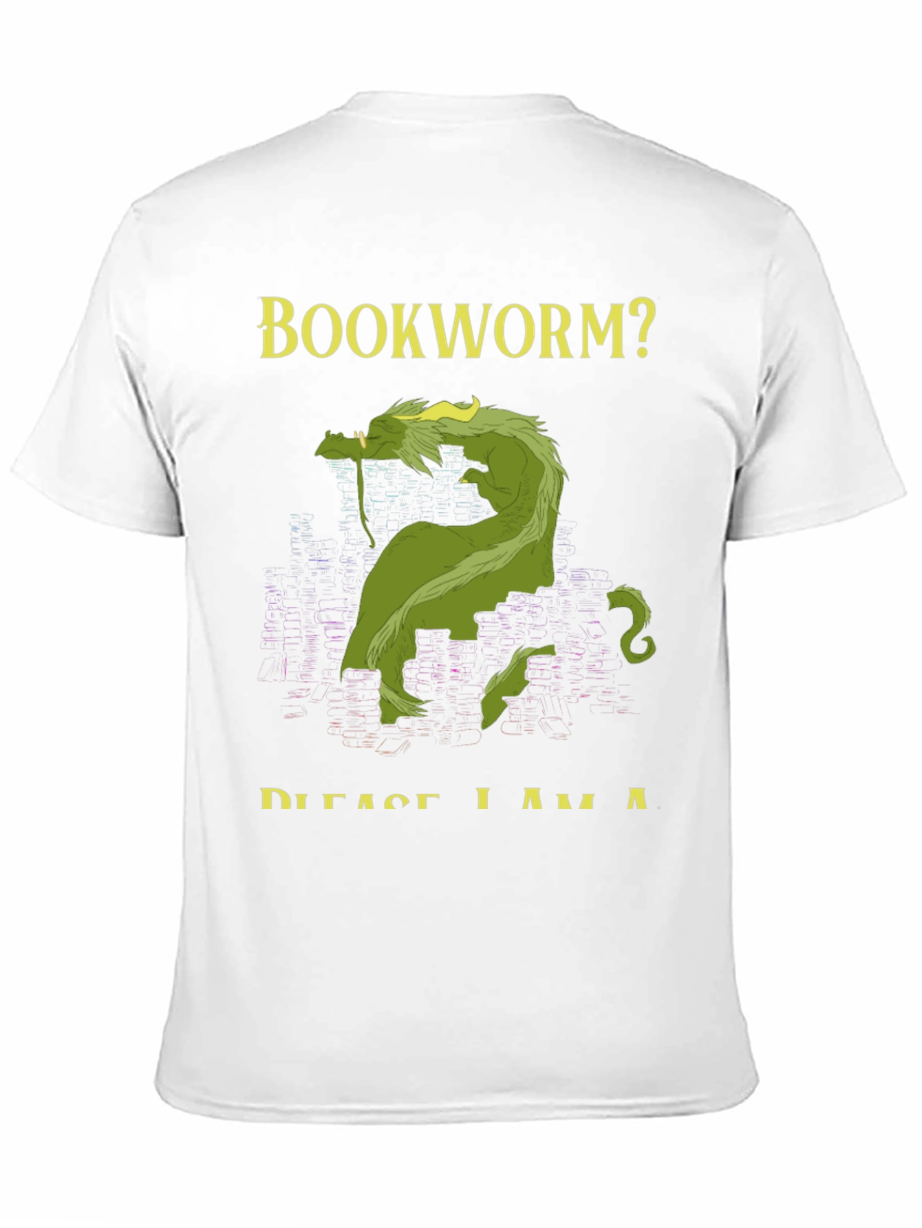 Bookworm? Dragon Graphic T-Shirt - Fantasy Tee