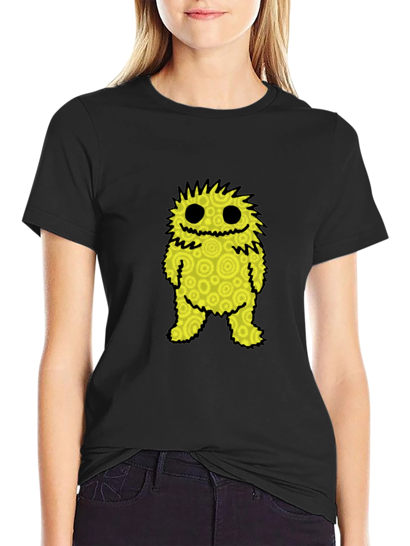 Funky Monster Graphic Tee - Black