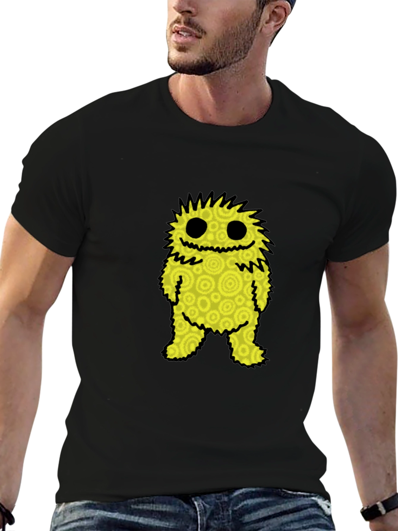 Funky Monster Graphic Tee - Black