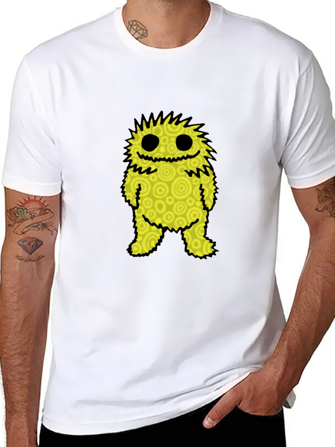 Funky Monster Graphic Tee - Black