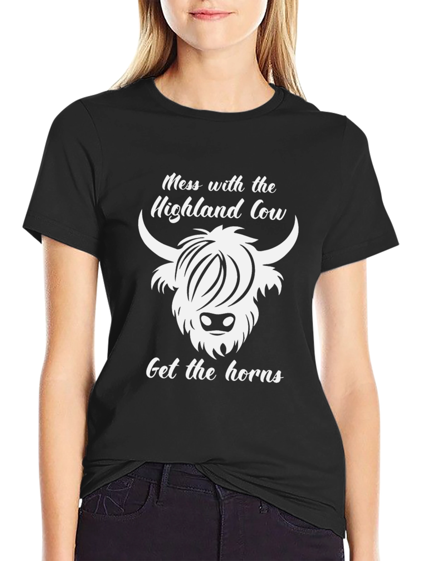 Highland Cow Graphic Tee - Get the Horns!