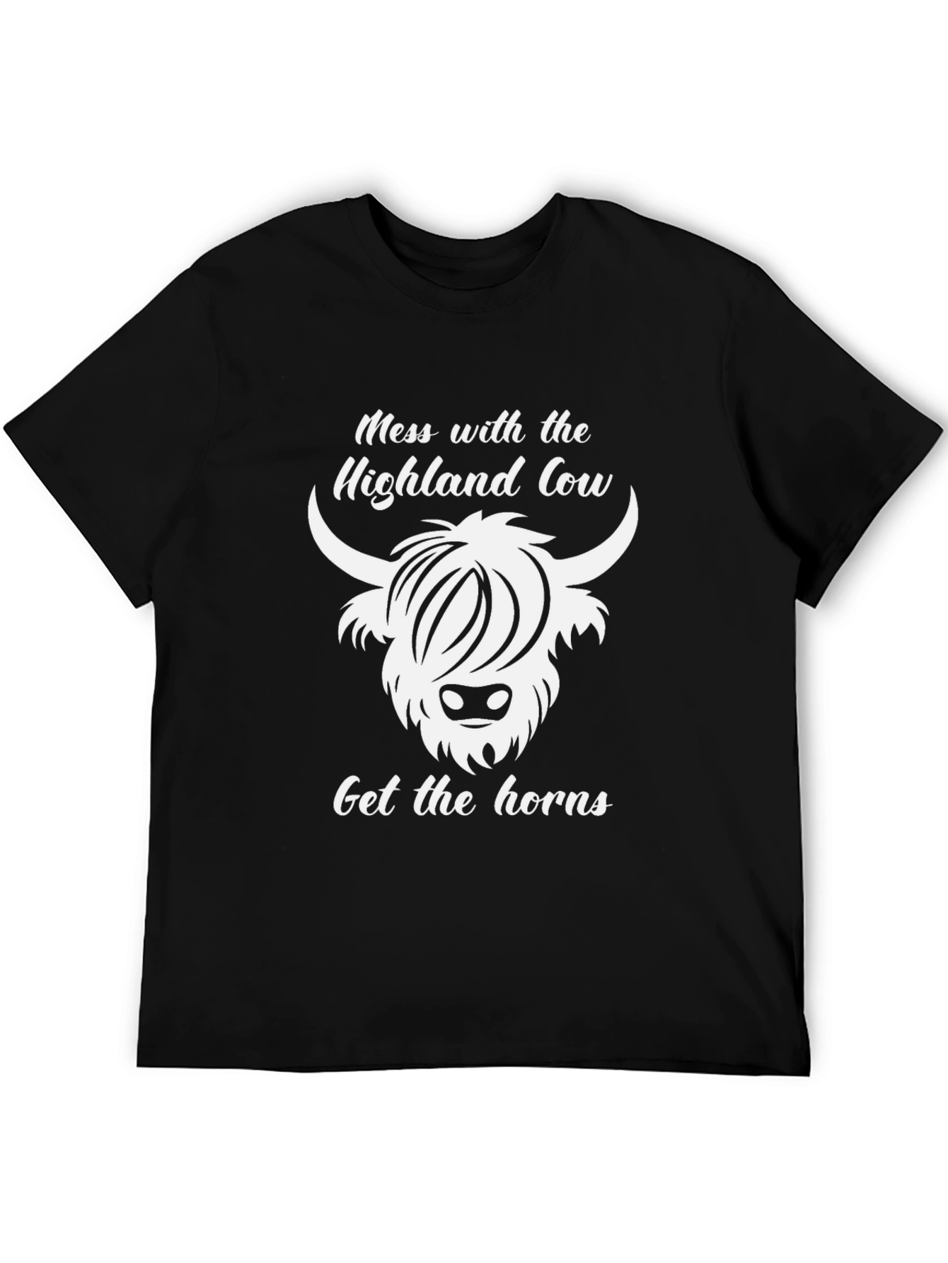 Highland Cow Graphic Tee - Get the Horns!