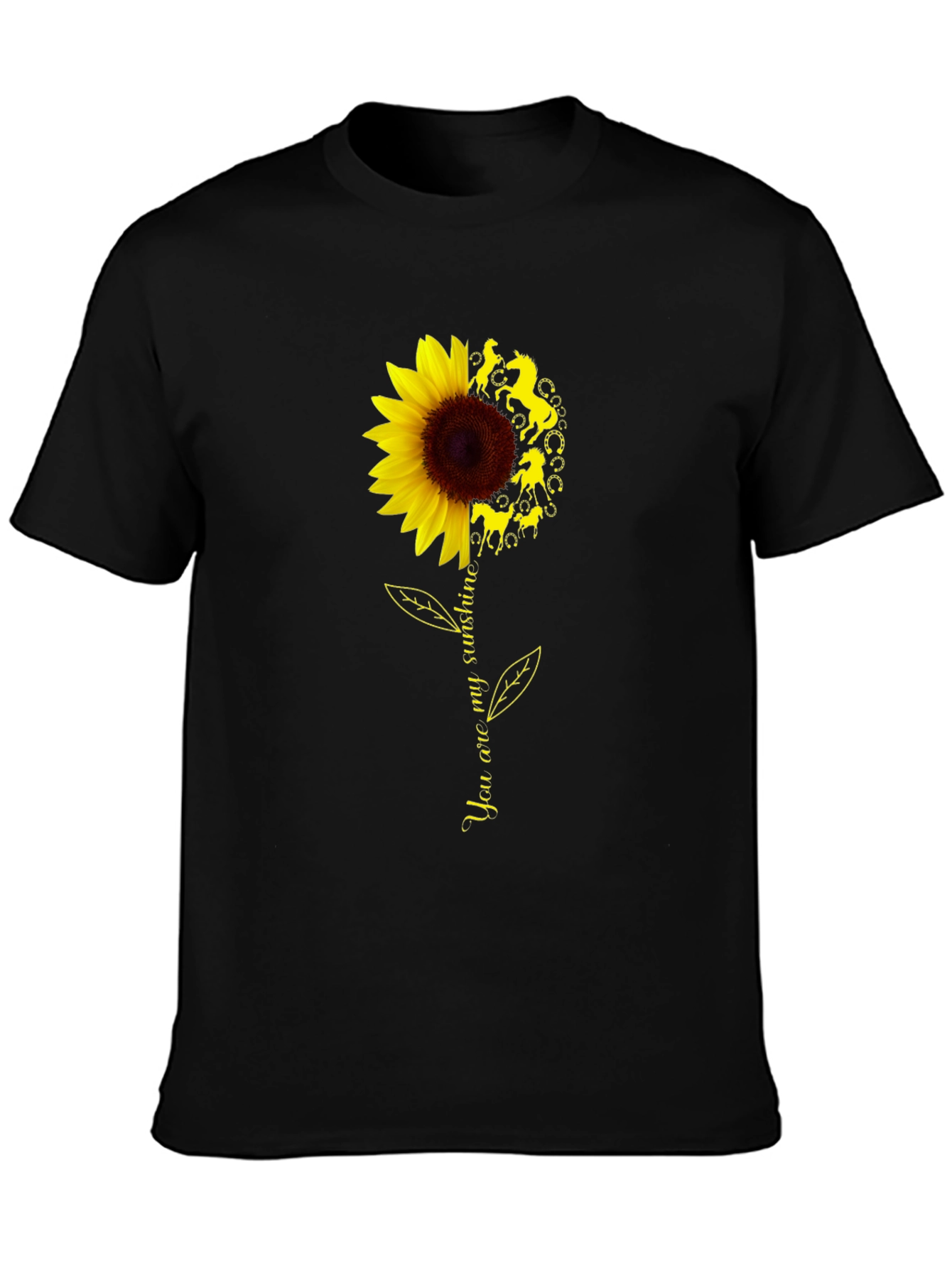 Sunflower Horse T-Shirt - You are my sunshine