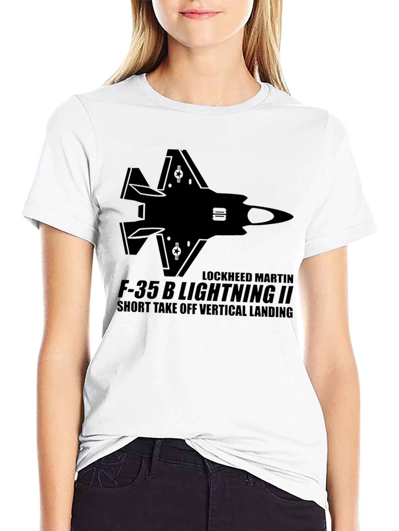 F-35B Lightning II Black T-Shirt