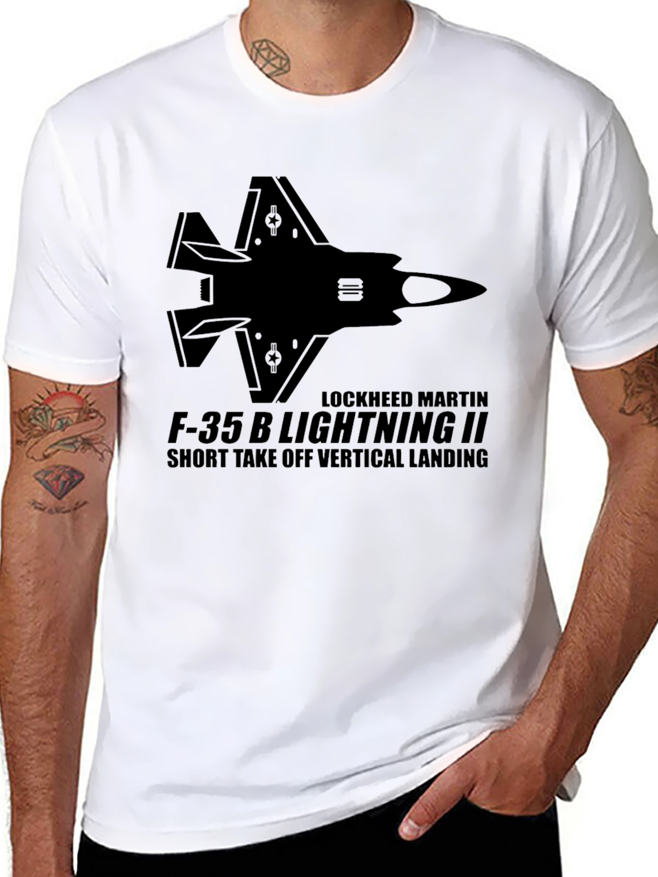F-35B Lightning II Black T-Shirt