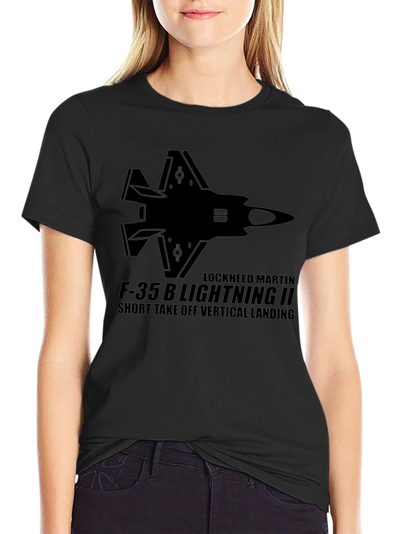 F-35B Lightning II Black T-Shirt