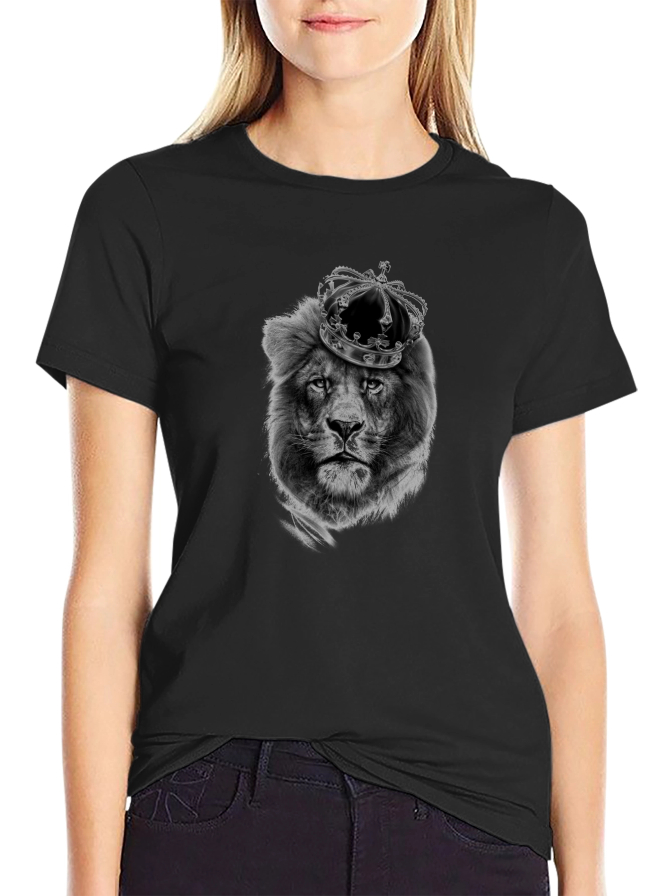 Lion King Graphic T-Shirt - Black Cotton Tee