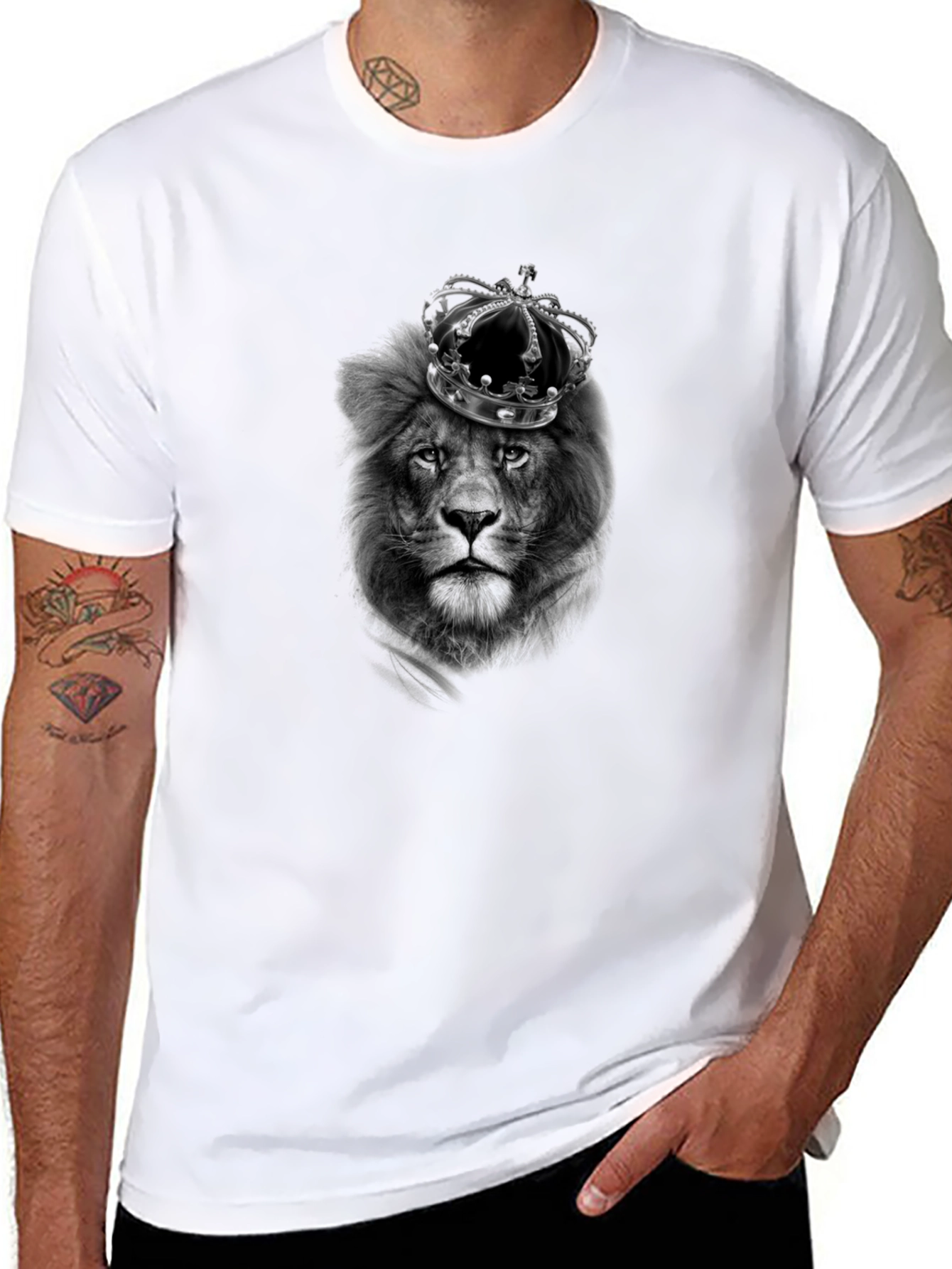 Lion King Graphic T-Shirt - Black Cotton Tee