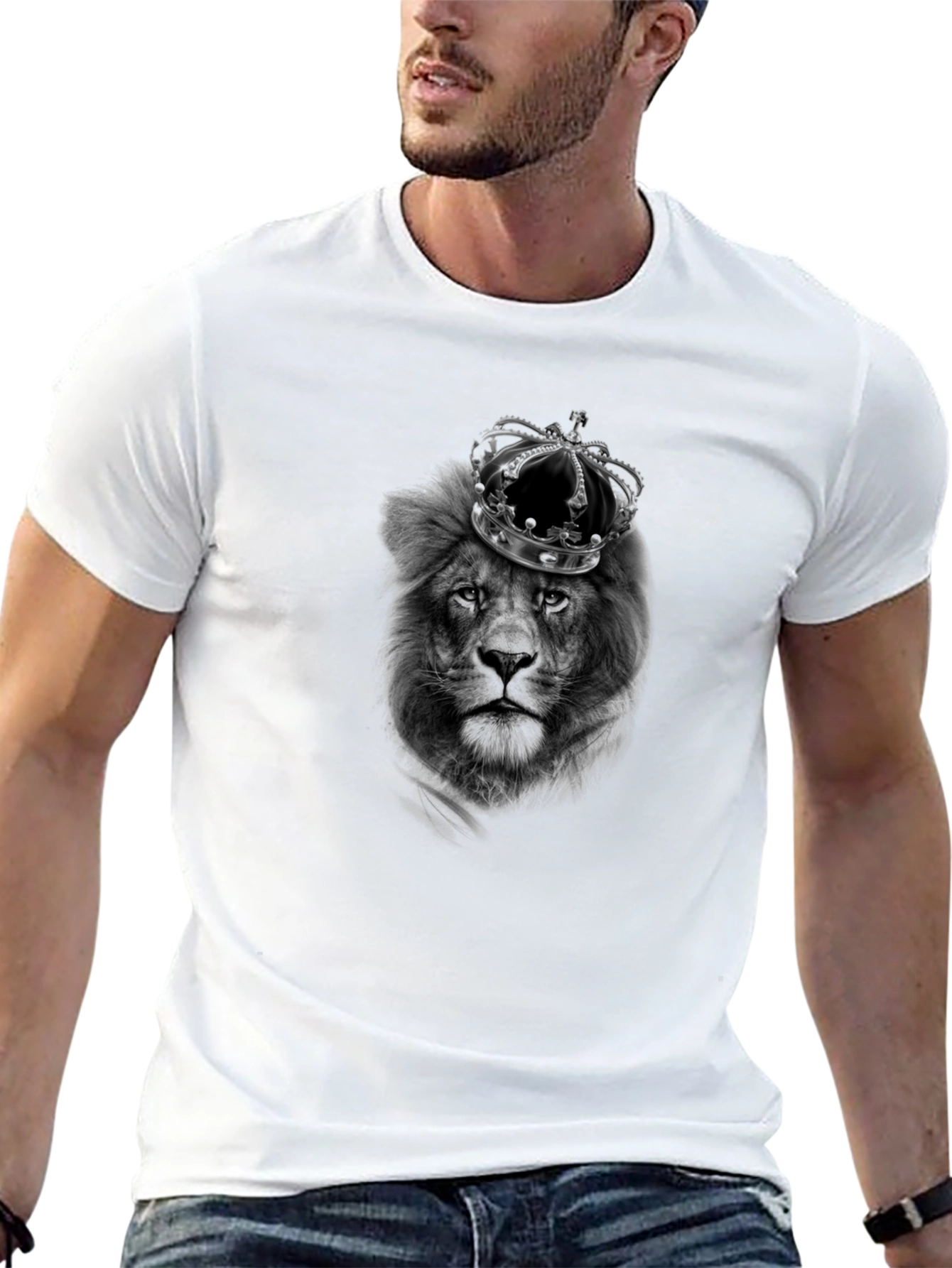 Lion King Graphic T-Shirt - Black Cotton Tee