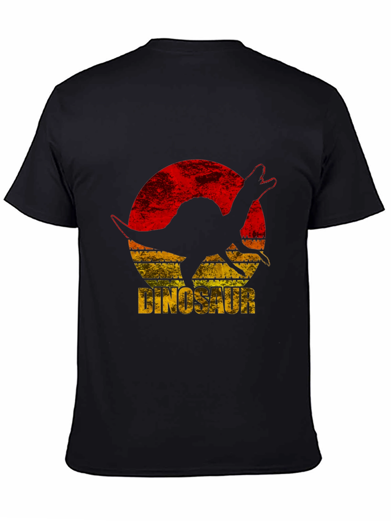 Dinosaur Silhouette Graphic Tee - Retro Style