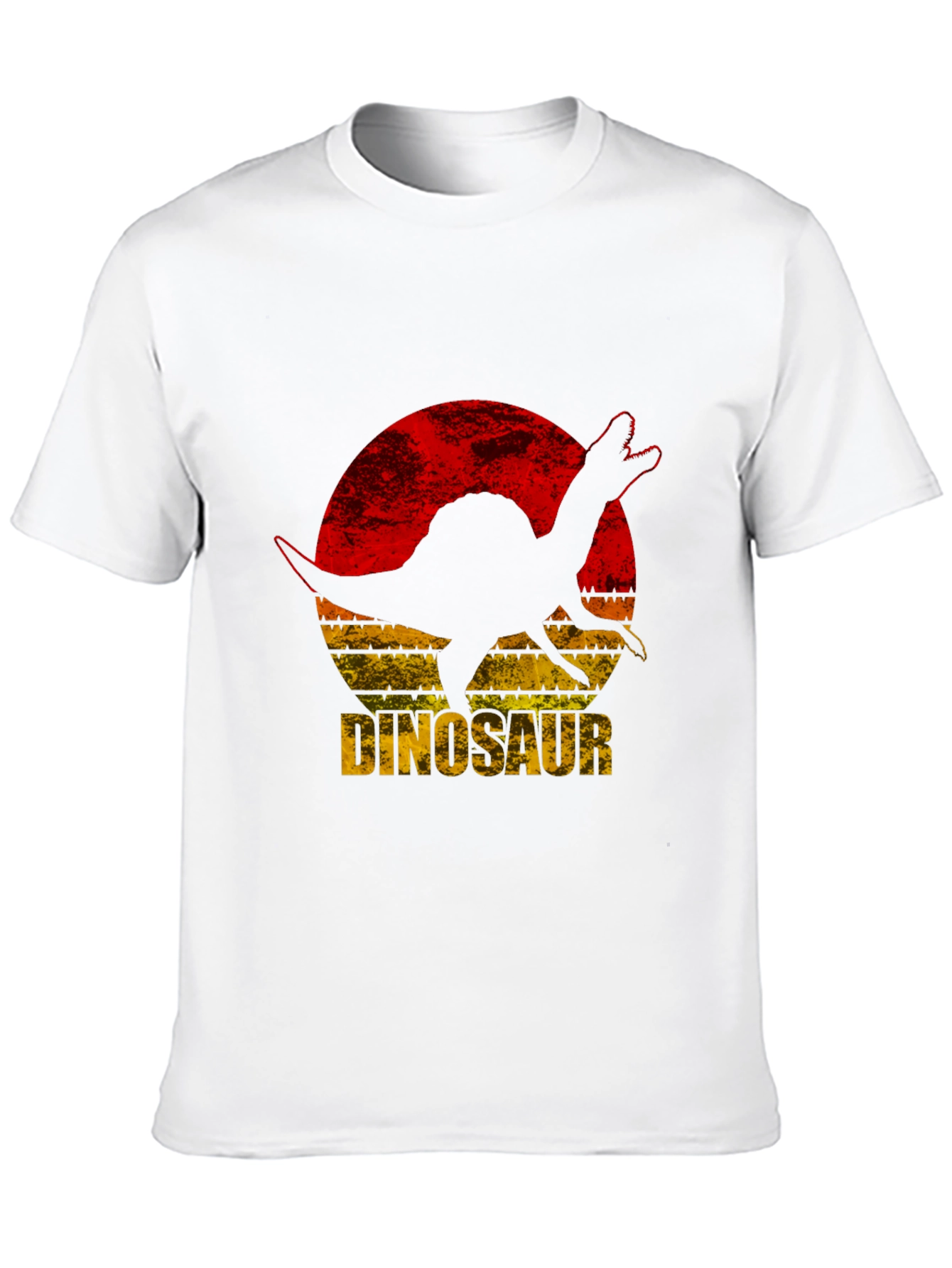 Dinosaur Silhouette Graphic Tee - Retro Style