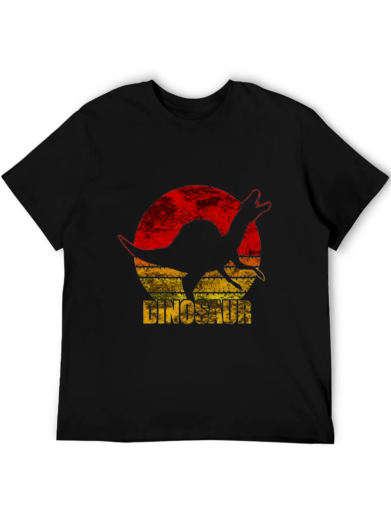 Dinosaur Silhouette Graphic Tee - Retro Style