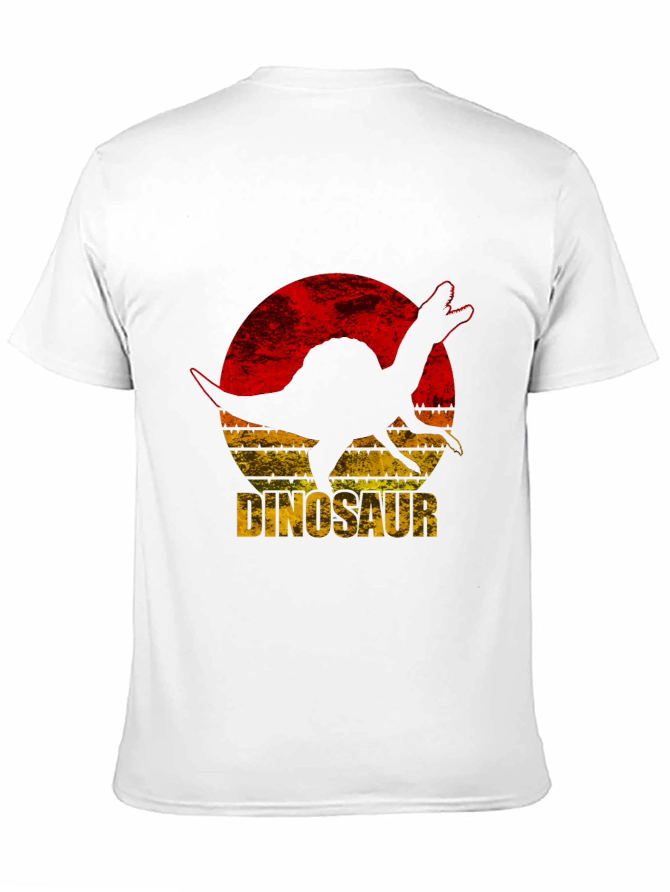 Dinosaur Silhouette Graphic Tee - Retro Style