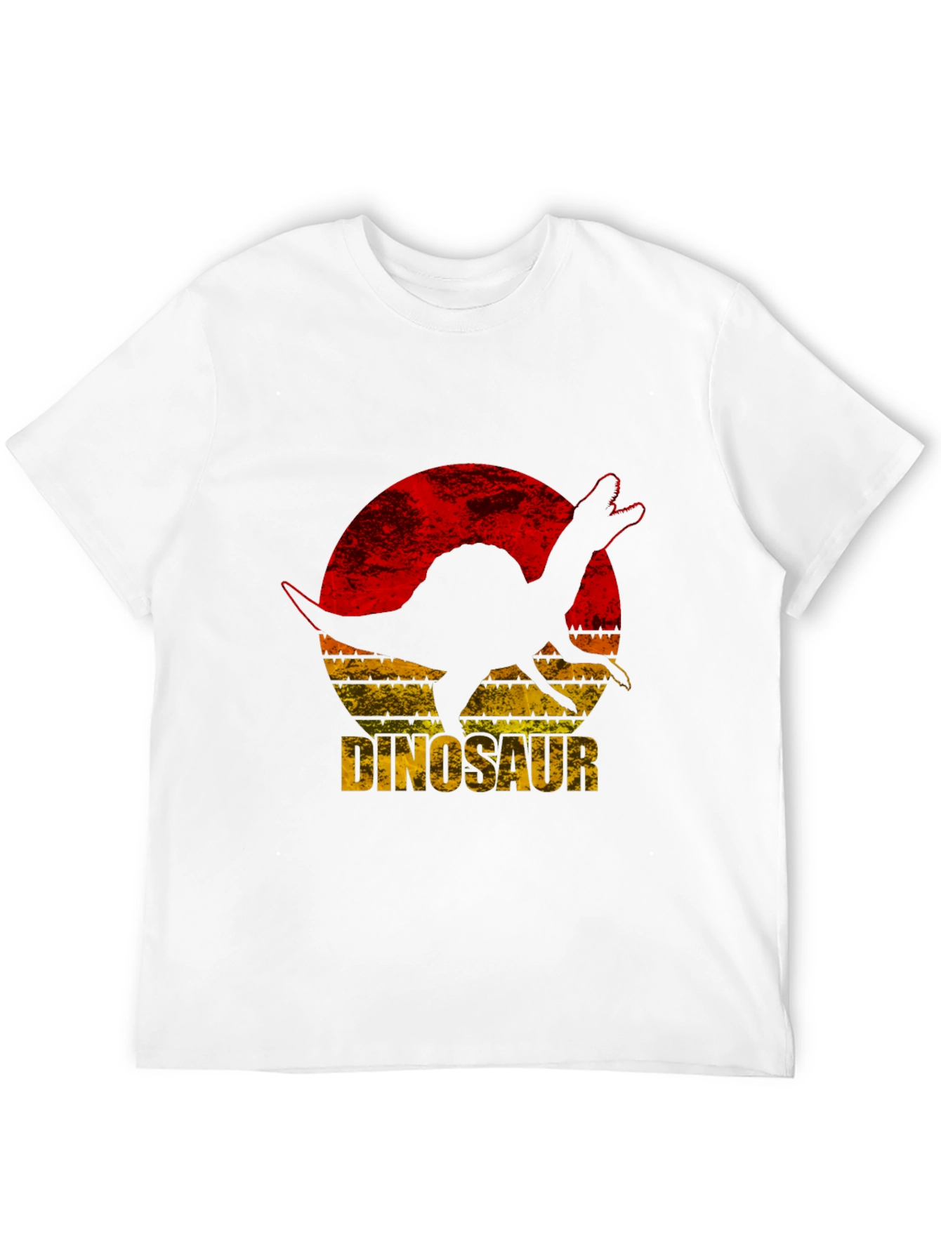 Dinosaur Silhouette Graphic Tee - Retro Style