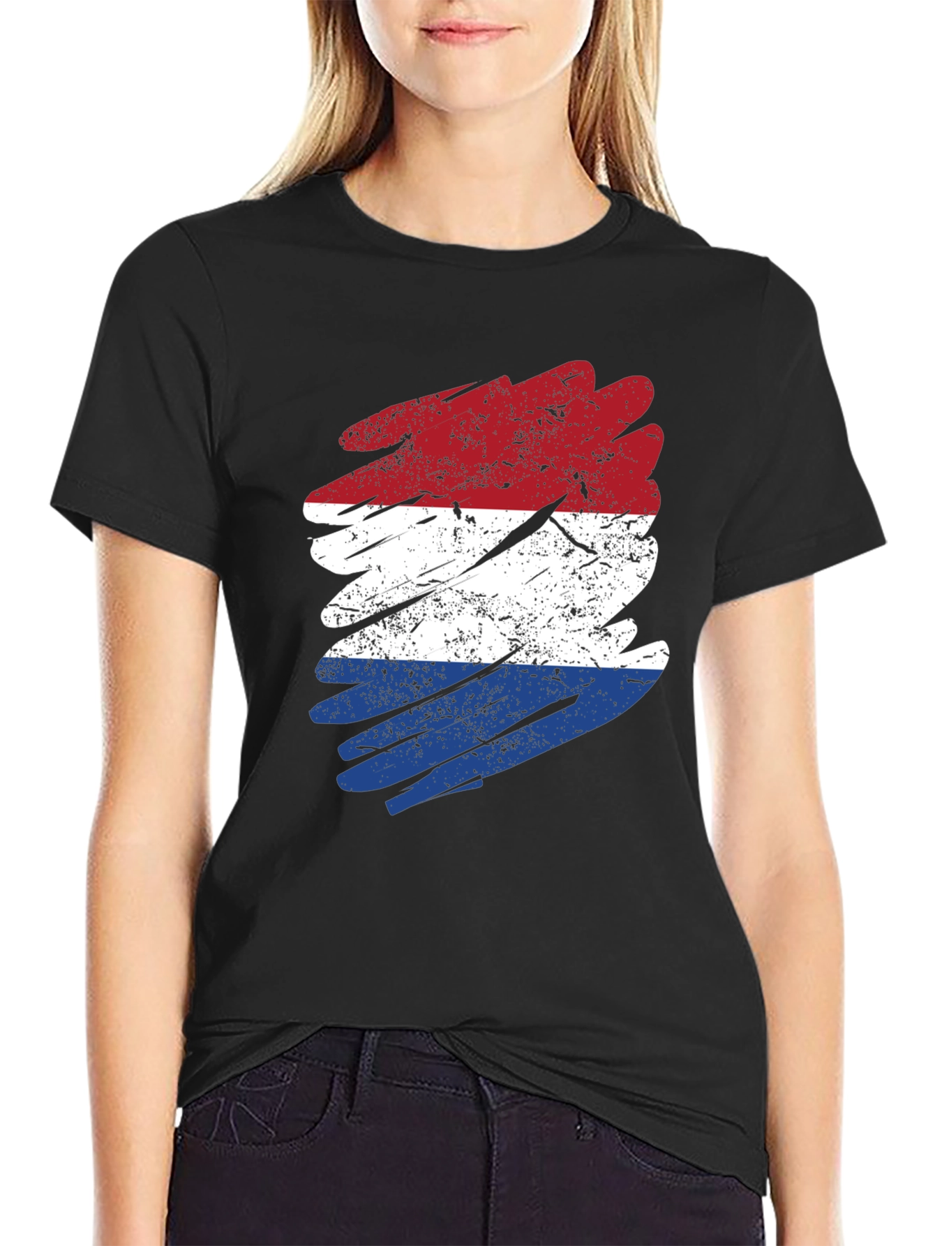 Dutch Flag Distressed T-Shirt - Netherlands Pride Tee