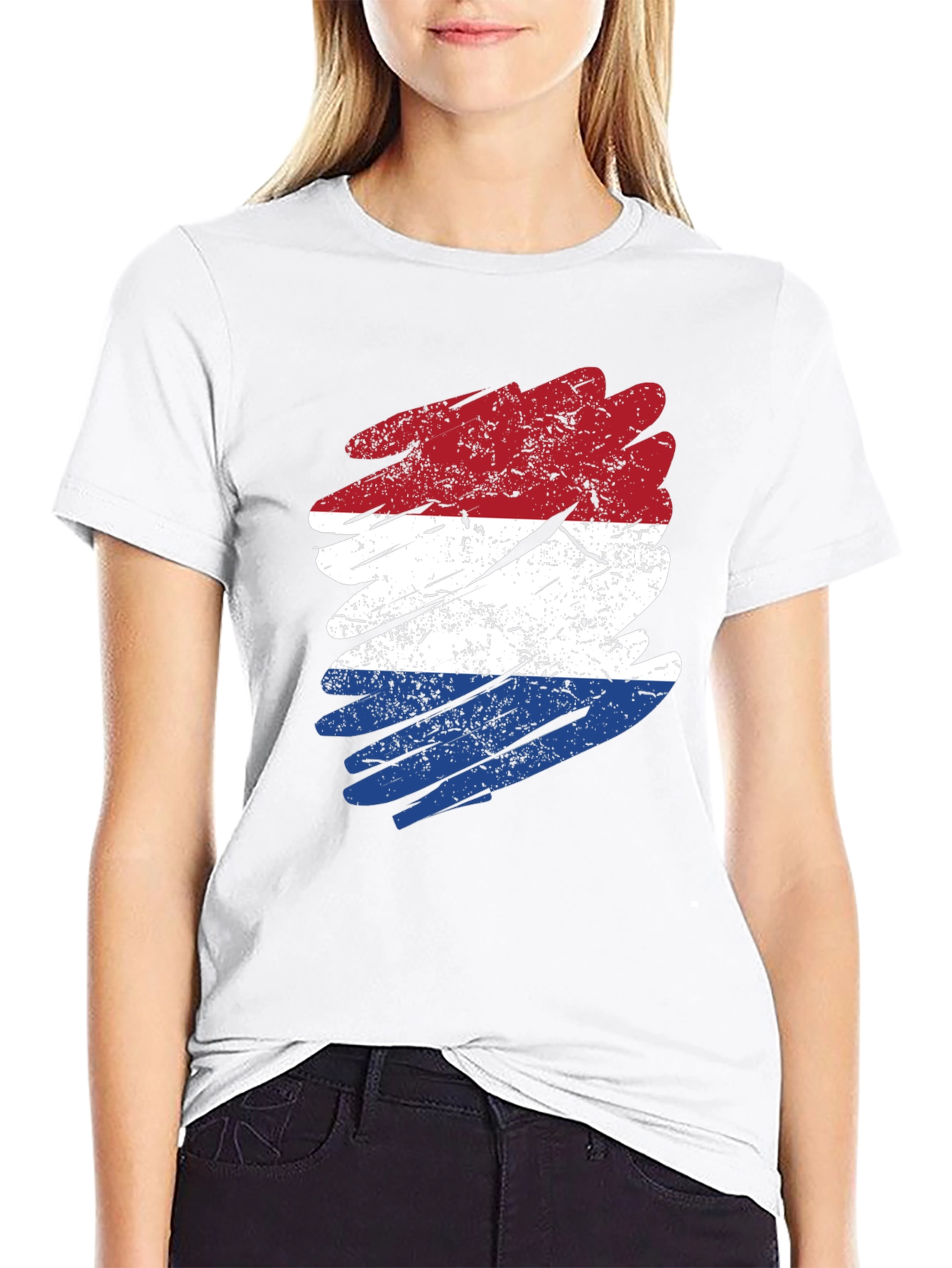 Dutch Flag Distressed T-Shirt - Netherlands Pride Tee