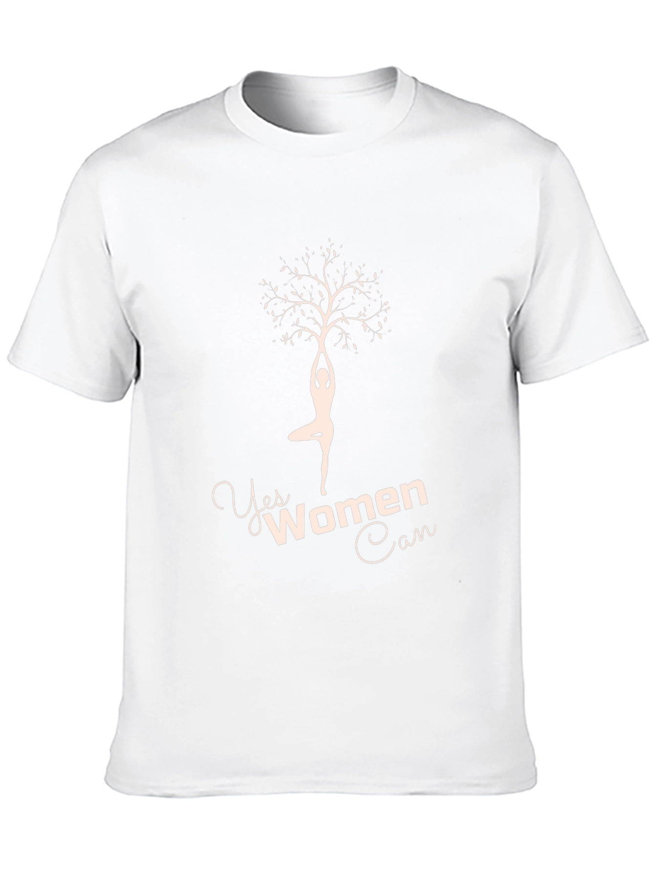 Yes Women Can Tree Yoga Tee - Black