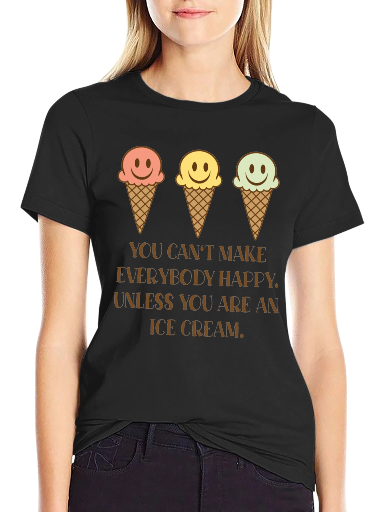 Ice Cream Happiness Graphic T-Shirt