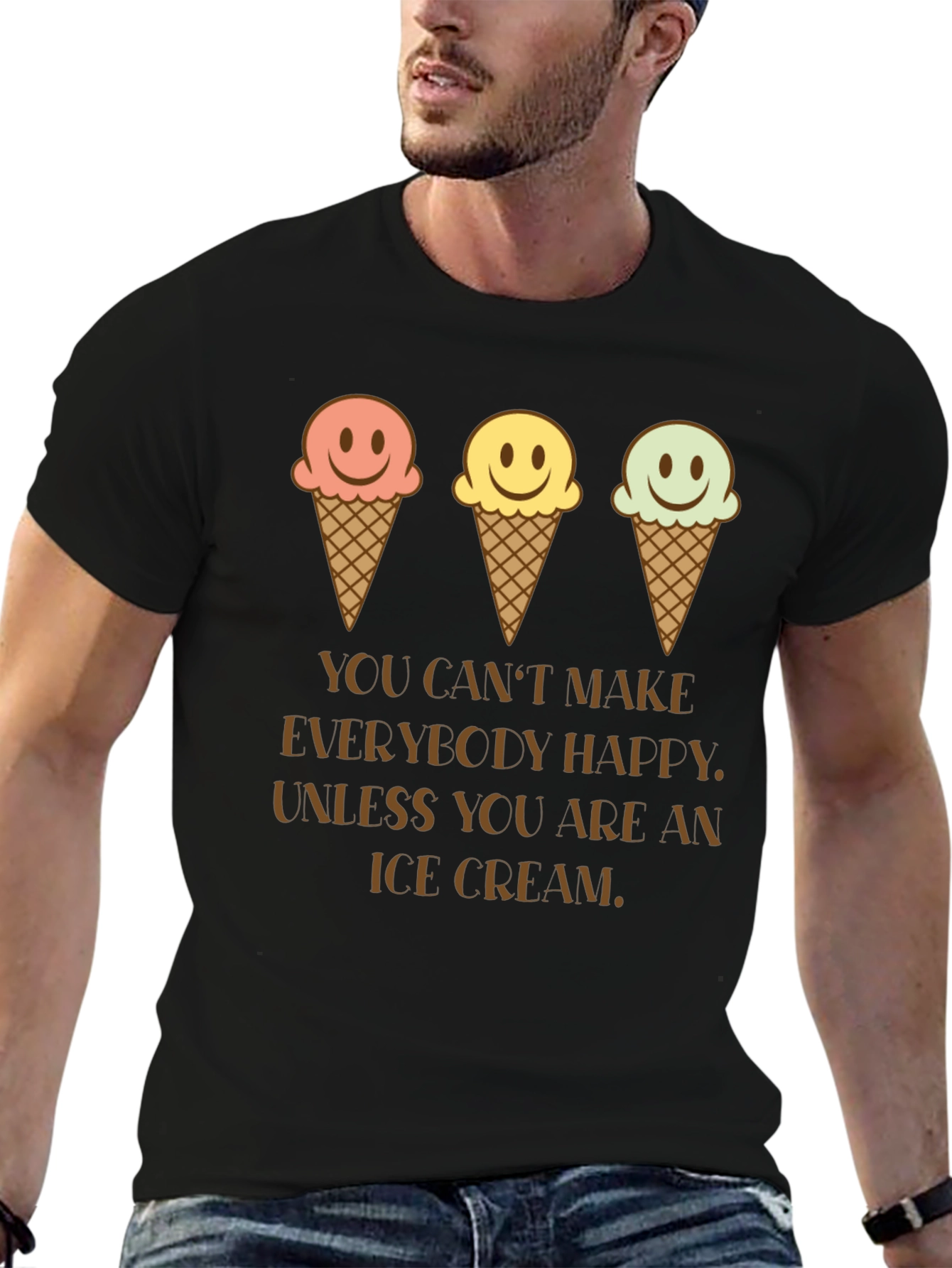Ice Cream Happiness Graphic T-Shirt