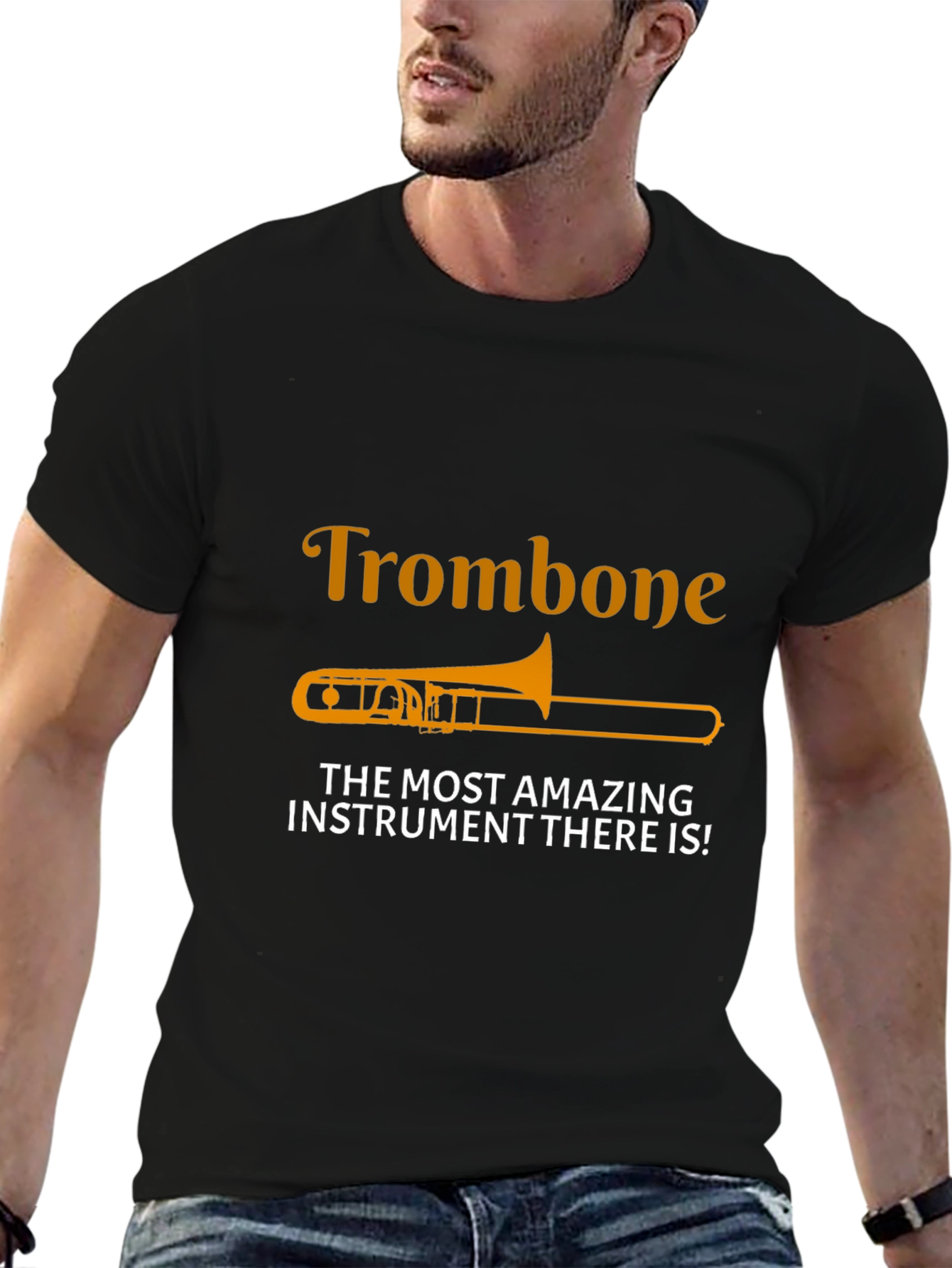 Trombone Instrument Tee - Amazing Music T-Shirt