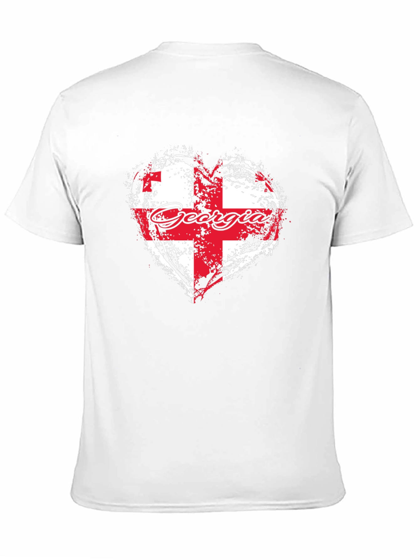 Georgia Flag Heart T-Shirt