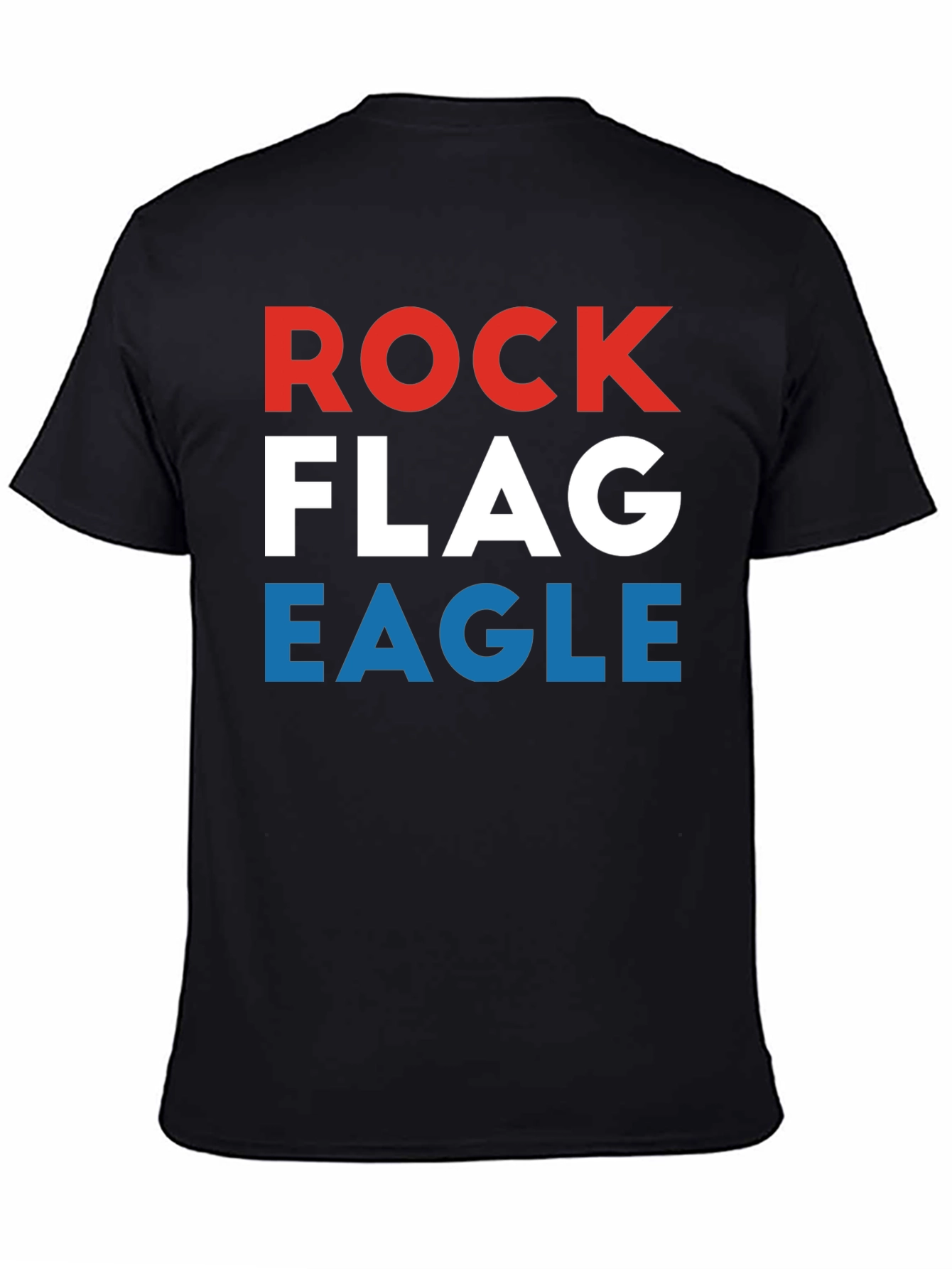 Rock Flag Eagle Graphic Tee - Patriotic USA T-Shirt