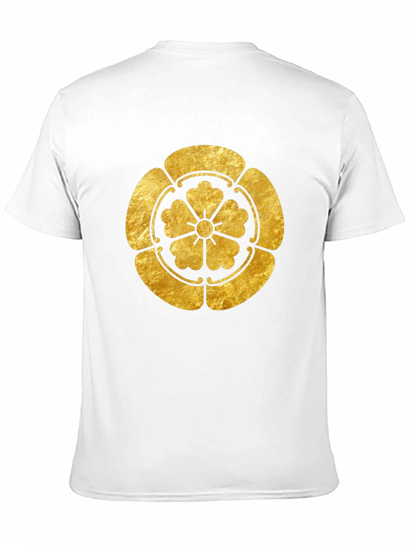 Gold Japanese Kamon Crest Graphic Tee