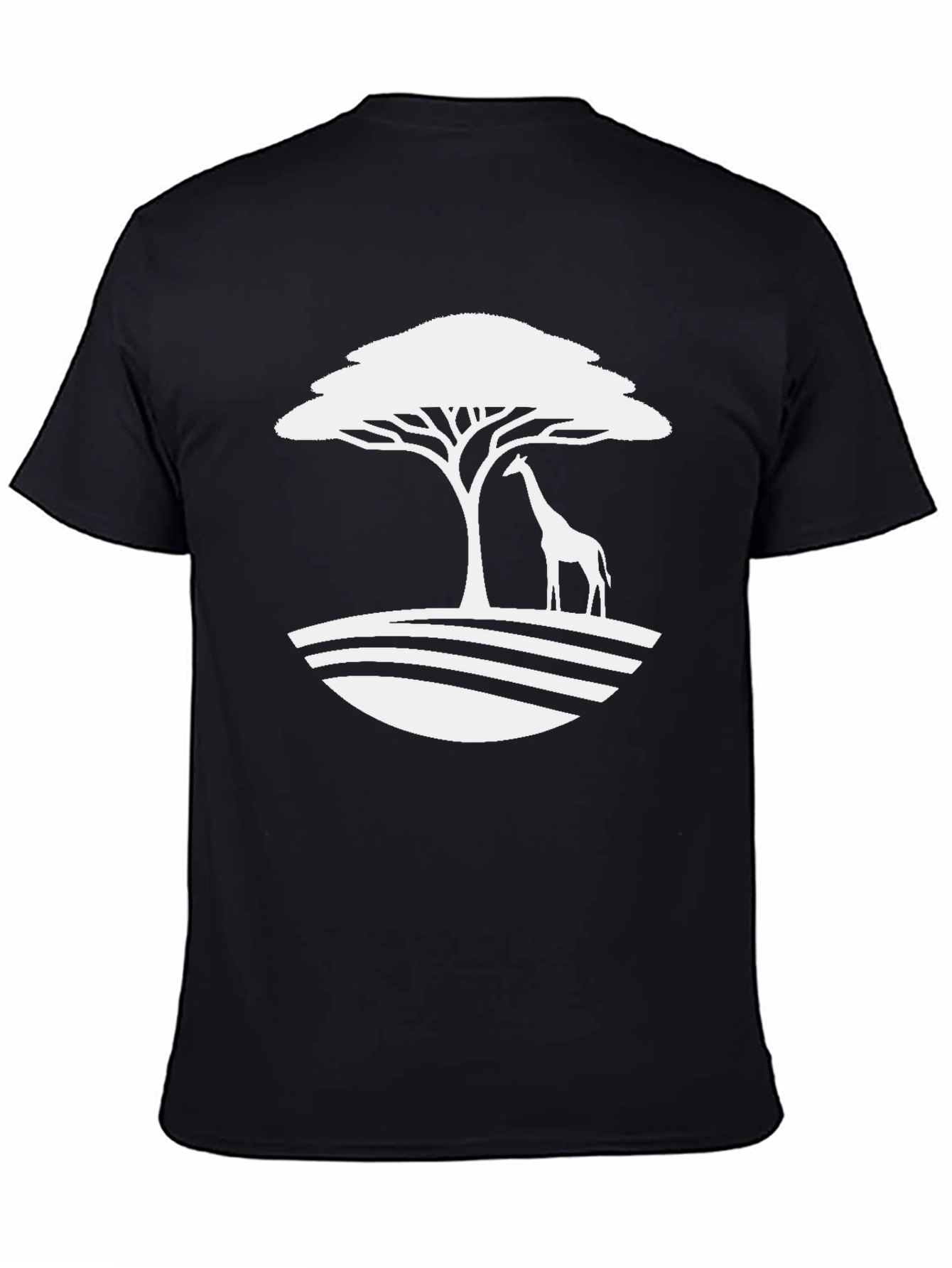 Giraffe Tree Graphic Tee - Safari Style