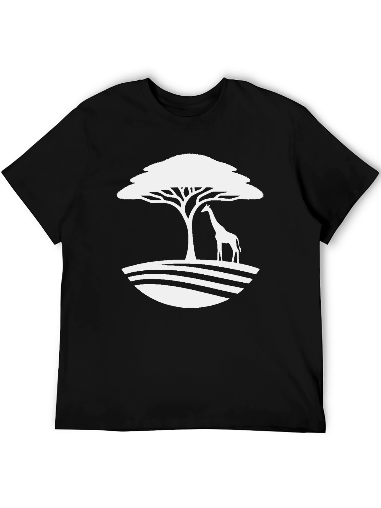 Giraffe Tree Graphic Tee - Safari Style