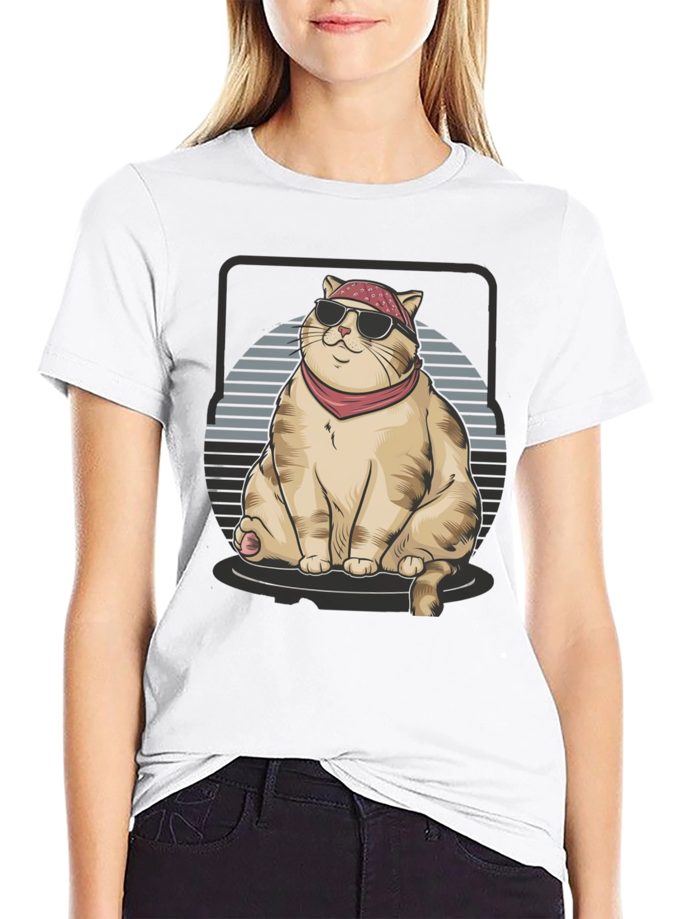 Cool Cat T-Shirt - Bandana & Shades