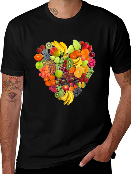 Fruit Heart Graphic T-Shirt