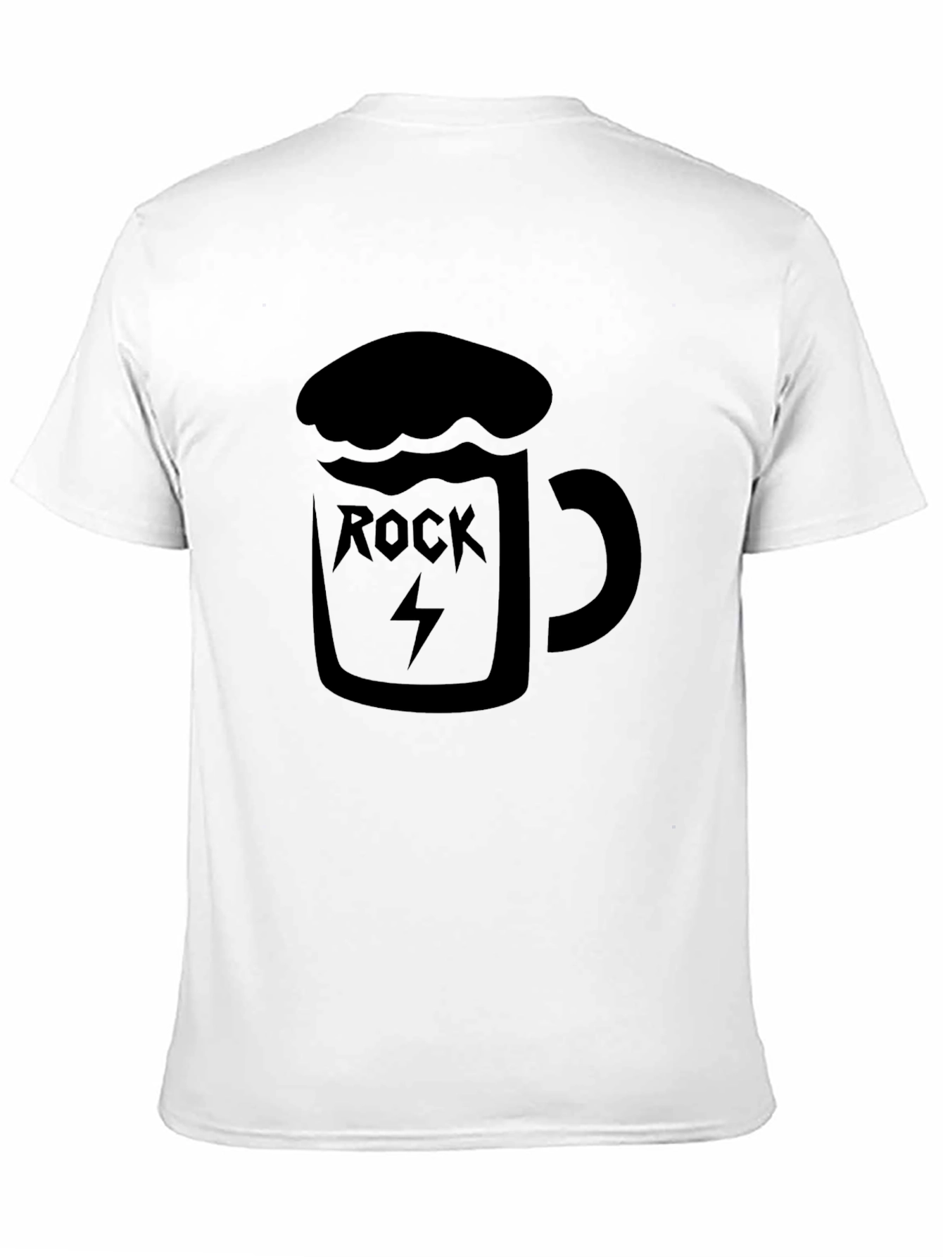 Rock & Roll Beer Mug Graphic T-Shirt