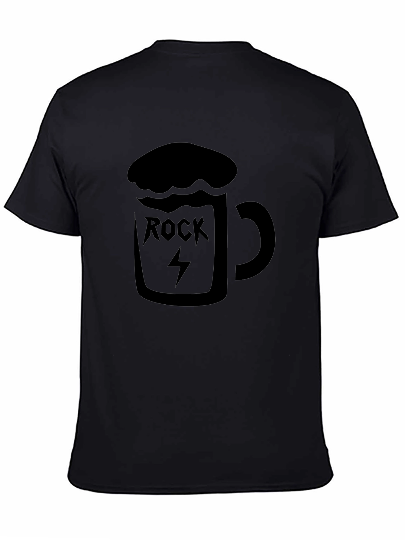 Rock & Roll Beer Mug Graphic T-Shirt