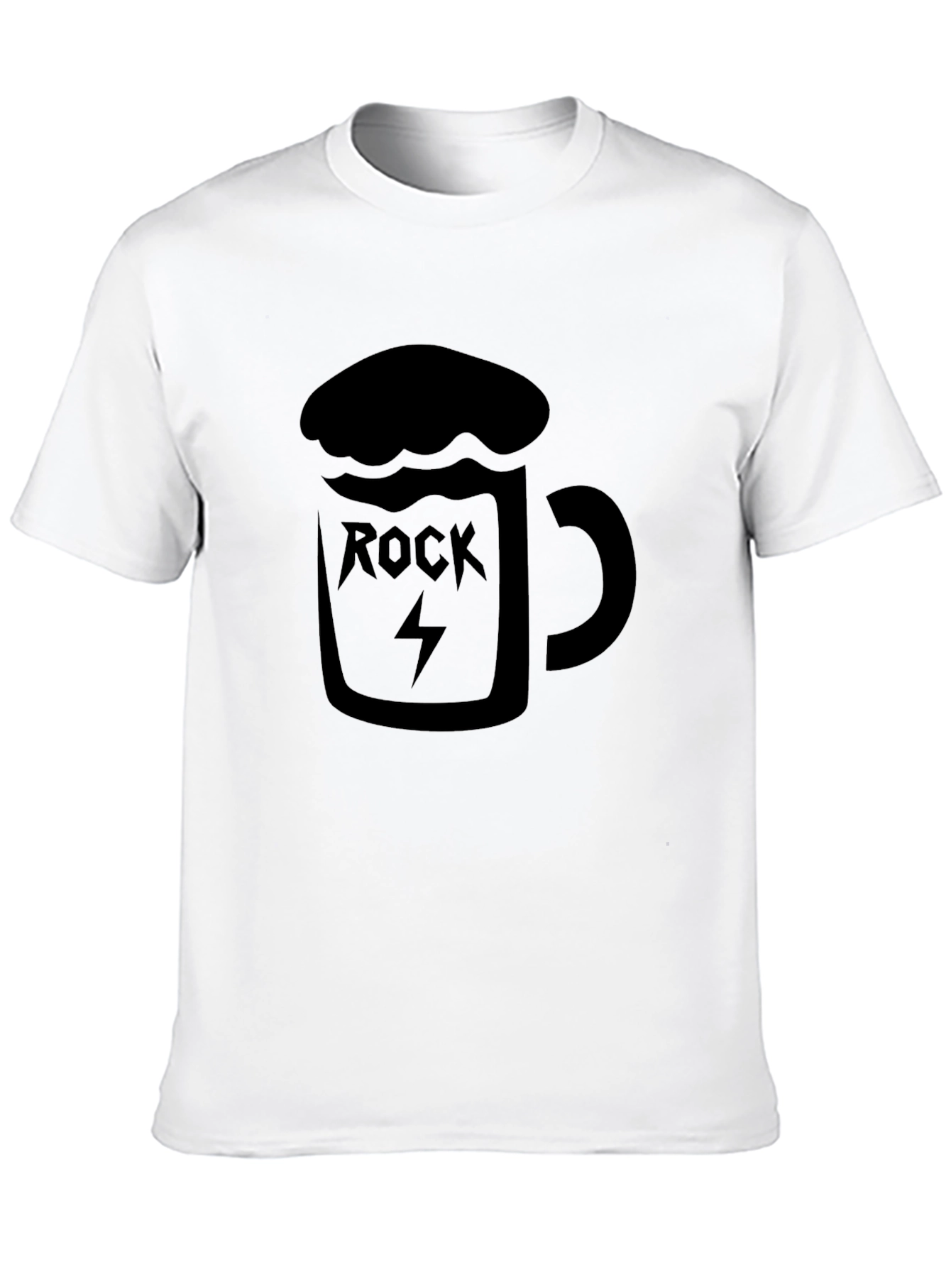 Rock & Roll Beer Mug Graphic T-Shirt