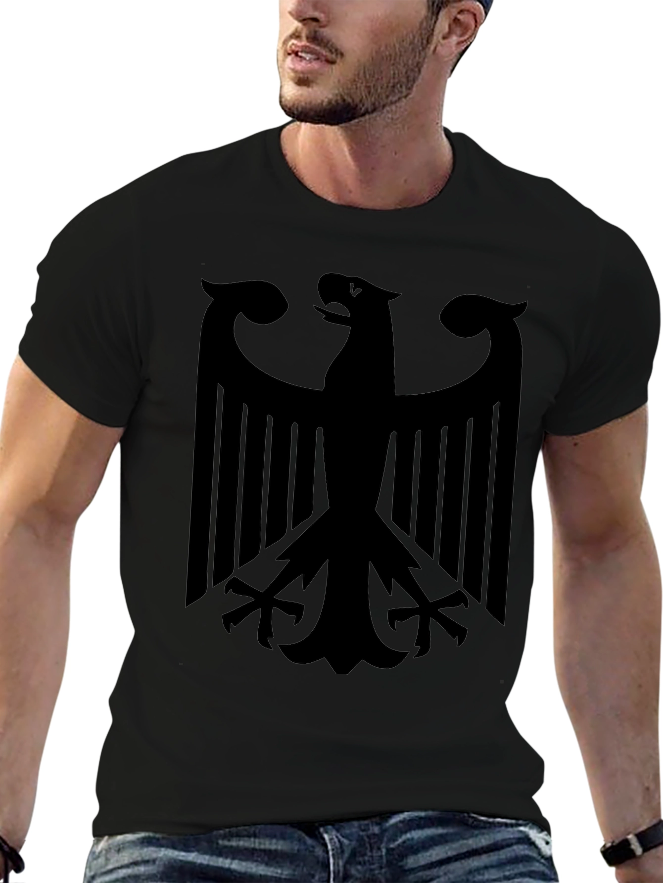 Black Eagle Graphic T-Shirt - Bold Statement Tee