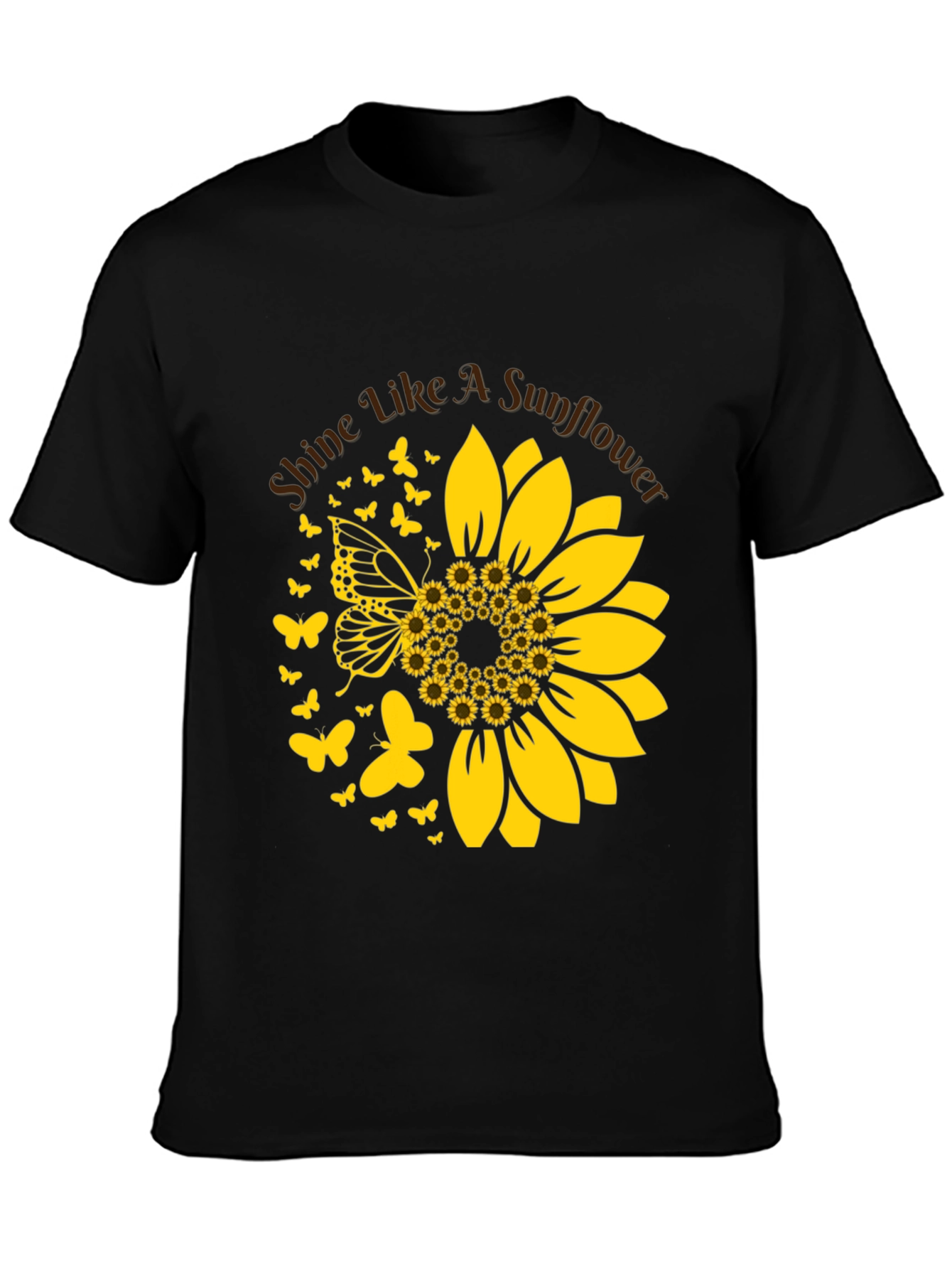 Sunflower Butterfly Graphic Tee