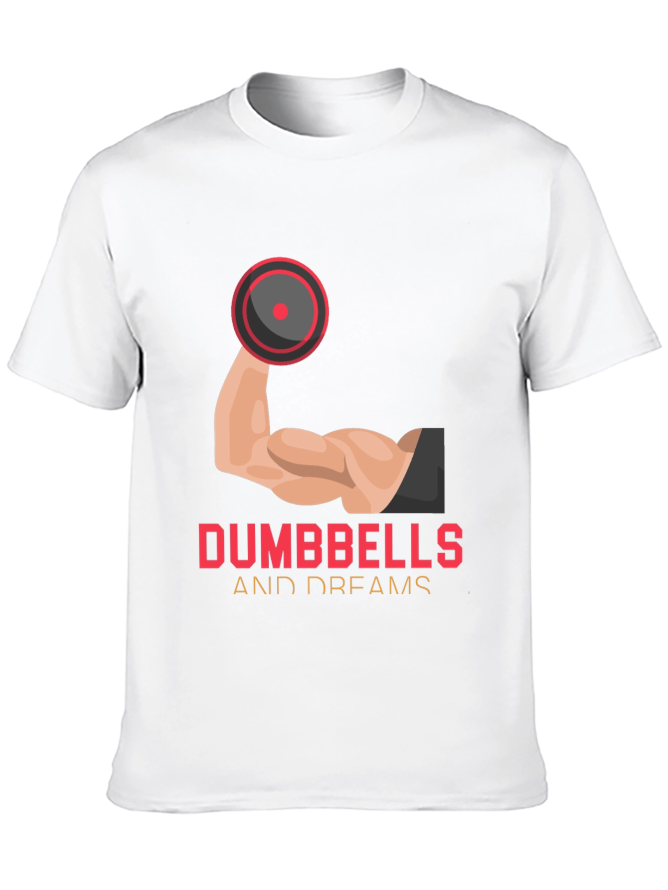 Dumbbells and Dreams Graphic Tee