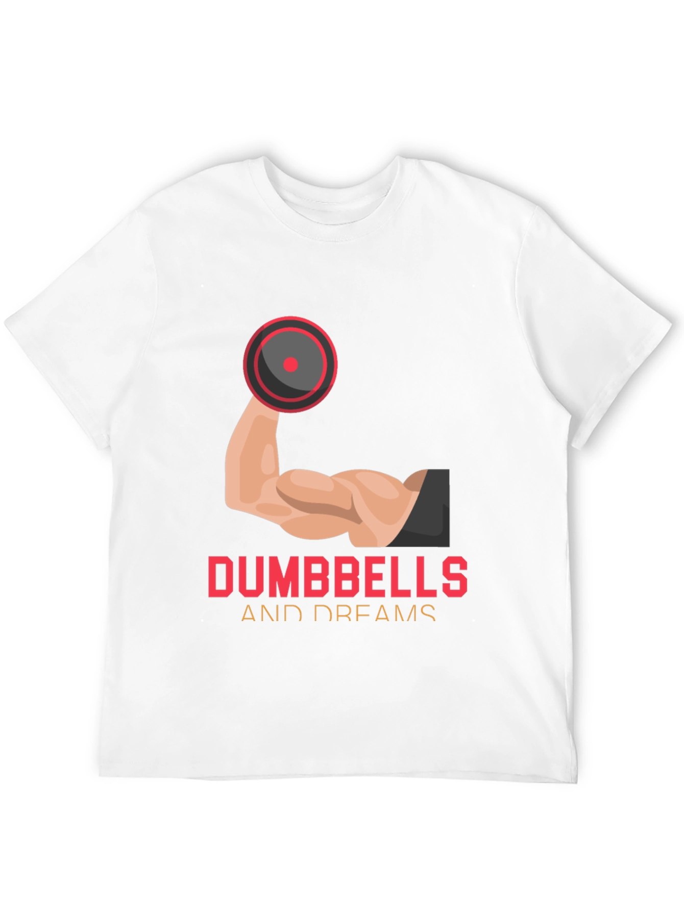 Dumbbells and Dreams Graphic Tee