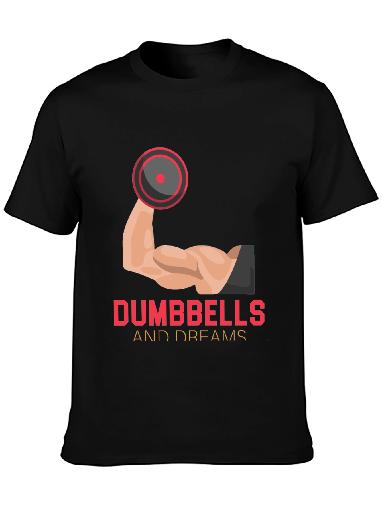 Dumbbells and Dreams Graphic Tee