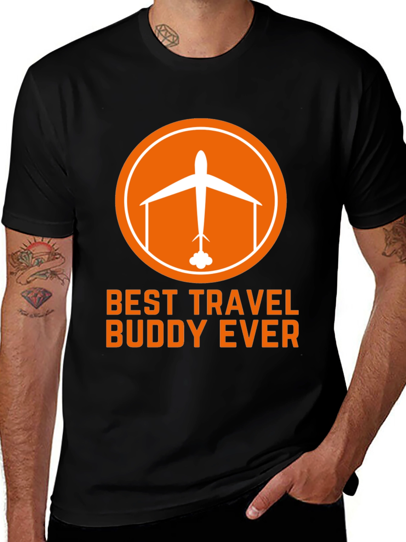 Best Travel Buddy Ever Black T-Shirt