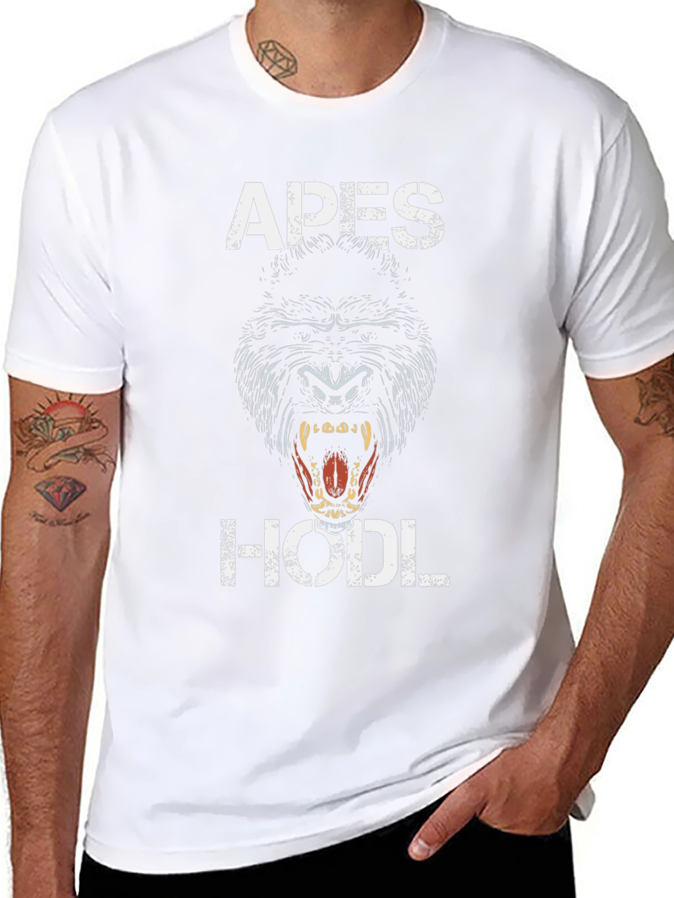 Apes Hodl T-Shirt - Gorilla Graphic Tee