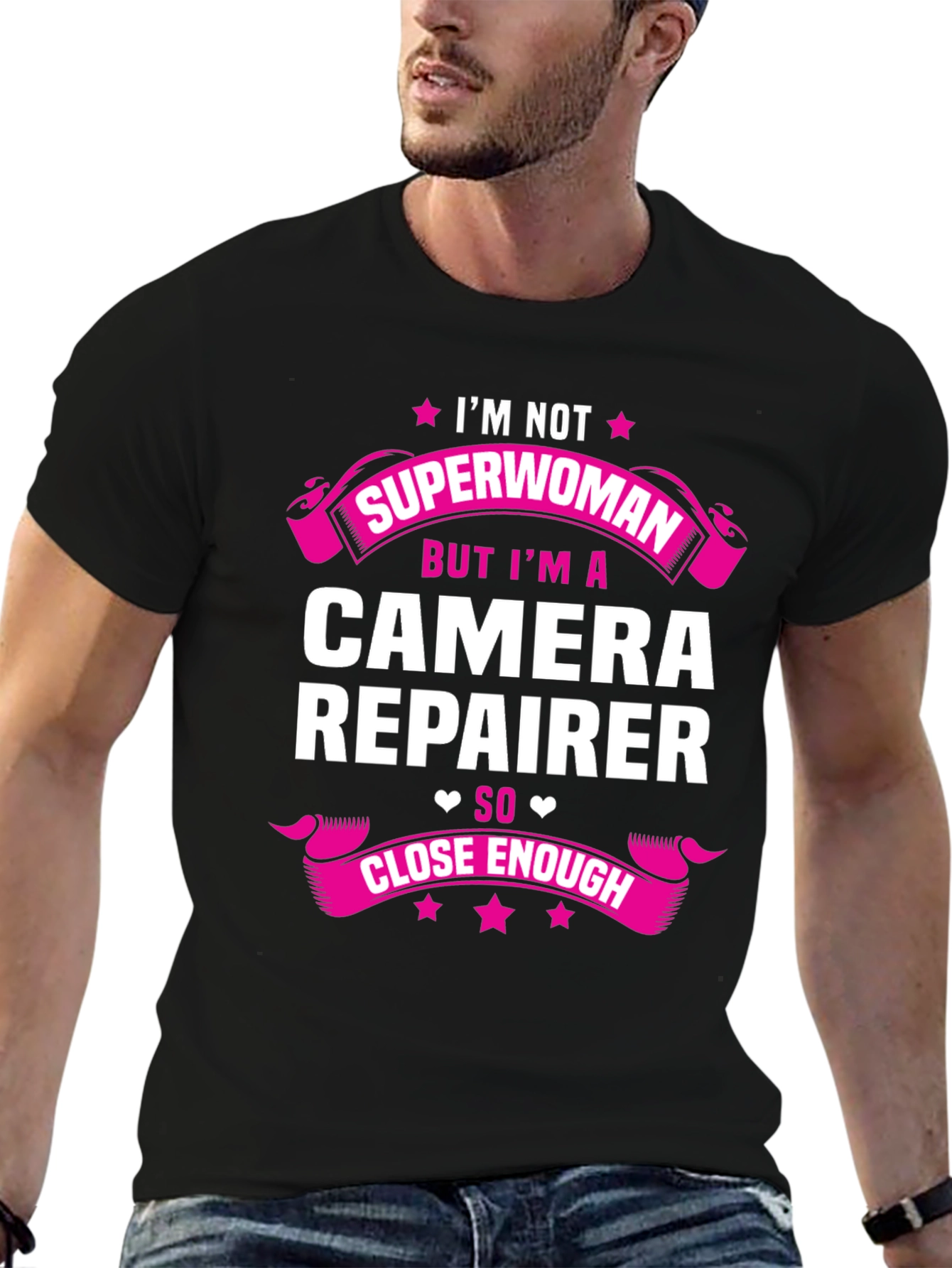 Camera Repairer T-Shirt - Superwoman Close Enough!