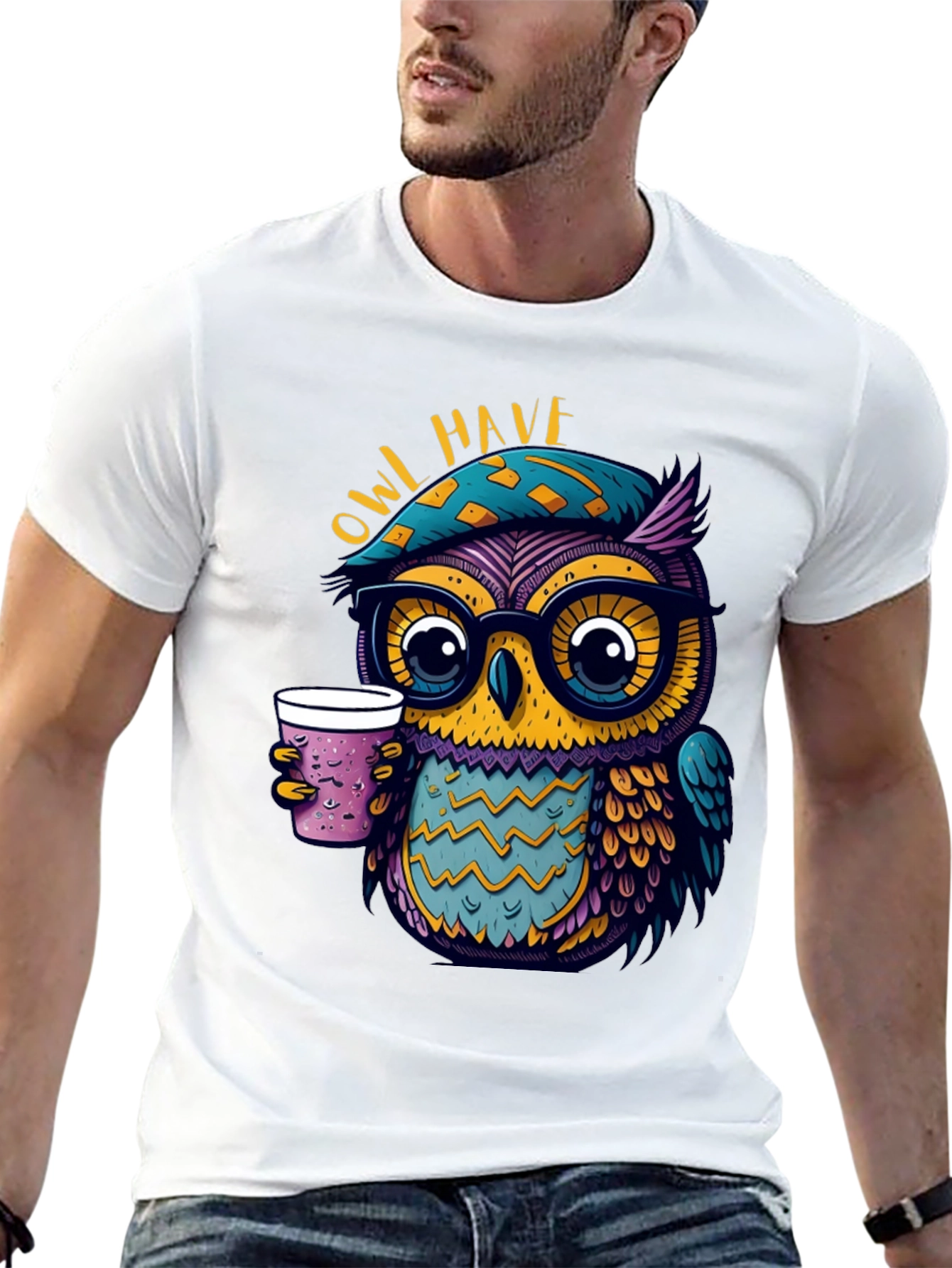Owl Have Coffee T-Shirt - Cool Graphic Tee